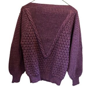 Lilly of California sweater Magneta size‎ large acrylic, blend sweater